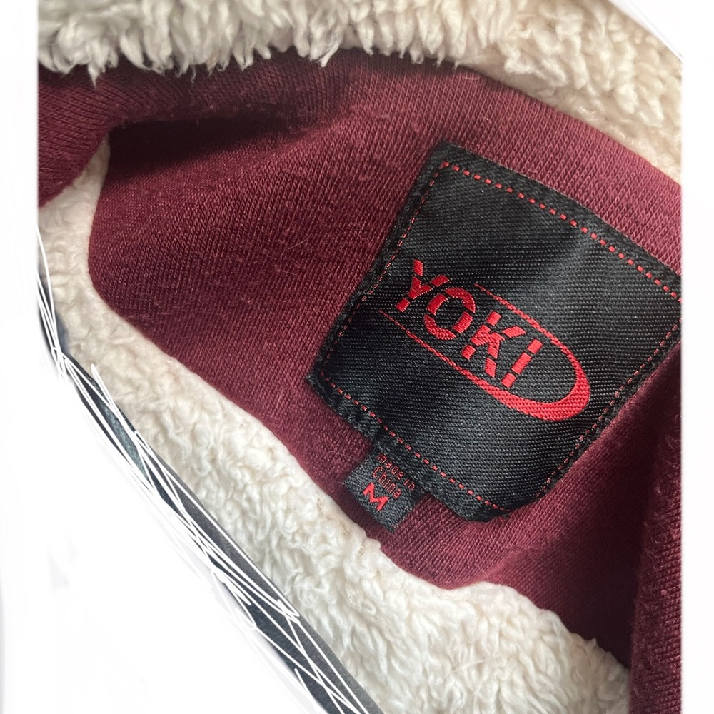 Yoki Maroon Lined Jacket Size Medium - image 4